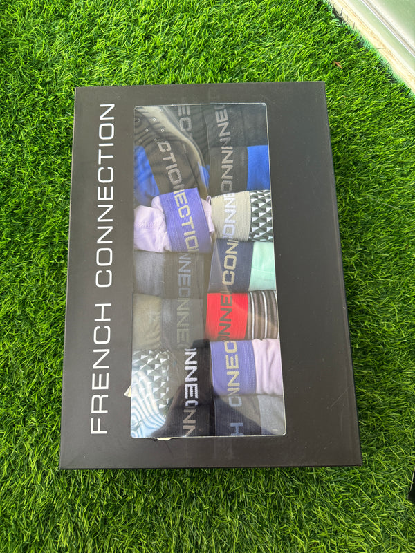 Original French Connection Men's 7 Pack Premium Cotton Boxer Shorts – Breathable, Comfortable & Stylish Everyday Essentials