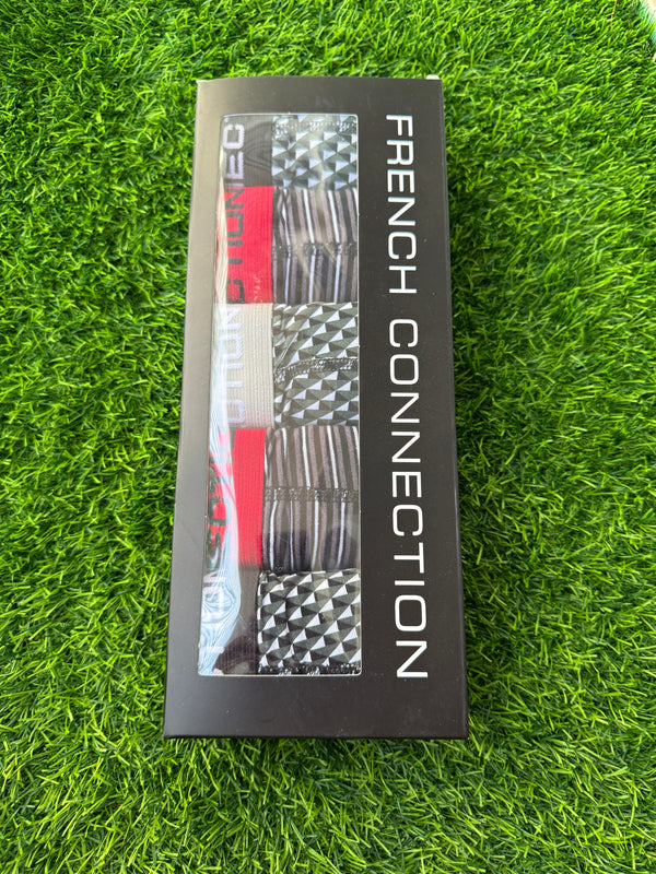 Original French Connection Men's 7 Pack Premium Cotton Boxer Shorts – Breathable, Comfortable & Stylish Everyday Essentials