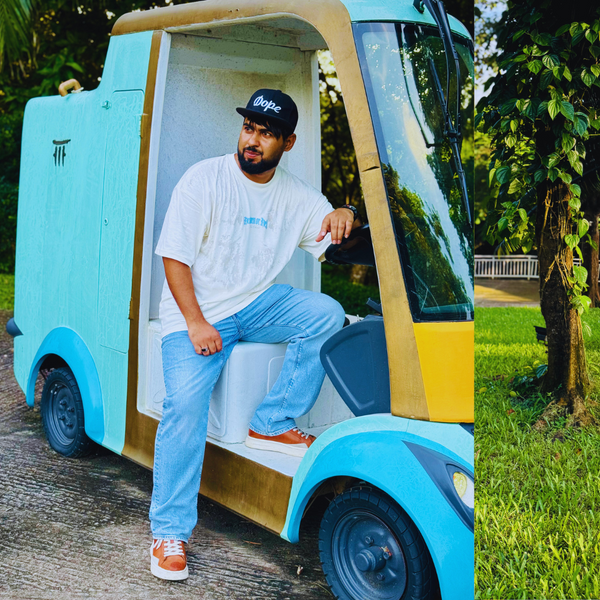 Men’s Black Oversized Drop Shoulder T-Shirt: Black Elegance with Full DFT Printing