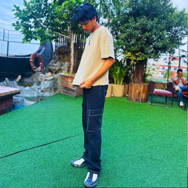 Versatile Light Beige Original Export Crop Tee for Trendy Vibes