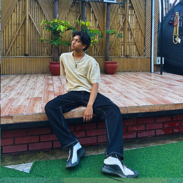 Versatile Light Beige Original Export Crop Tee for Trendy Vibes